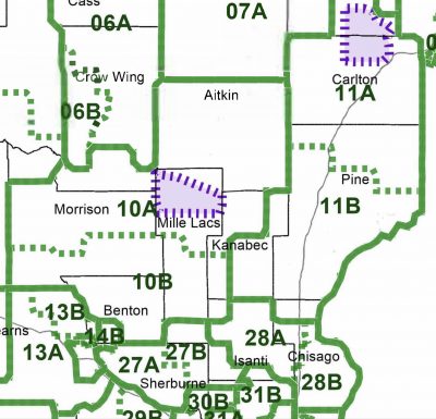 Kanabec County Legislative districts 
