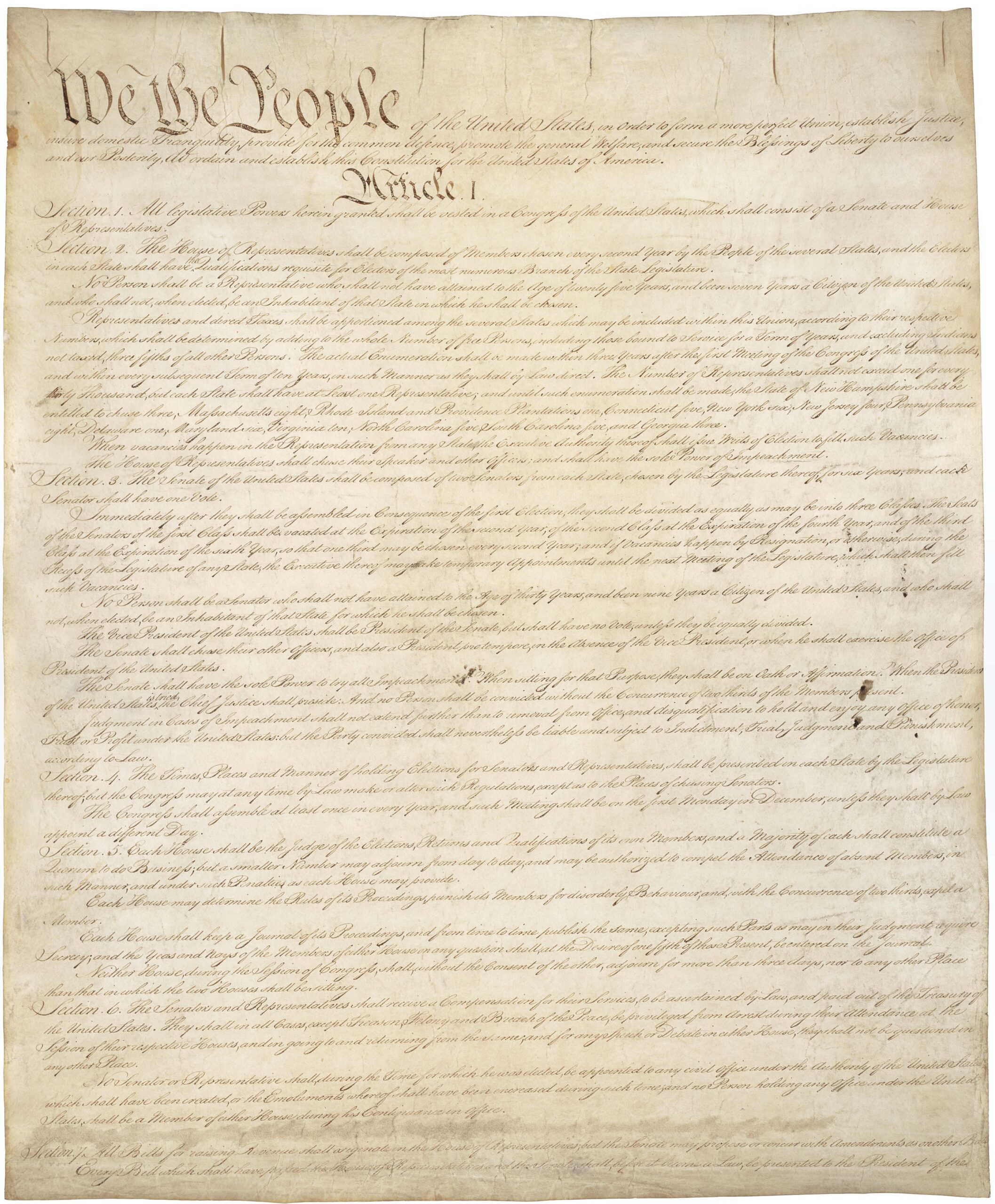 Image 1 of Constitution of the United States of America.. [With]  Ratification of the constitution of the United States by the convention of  the state of Rhode Island and Providence plantations